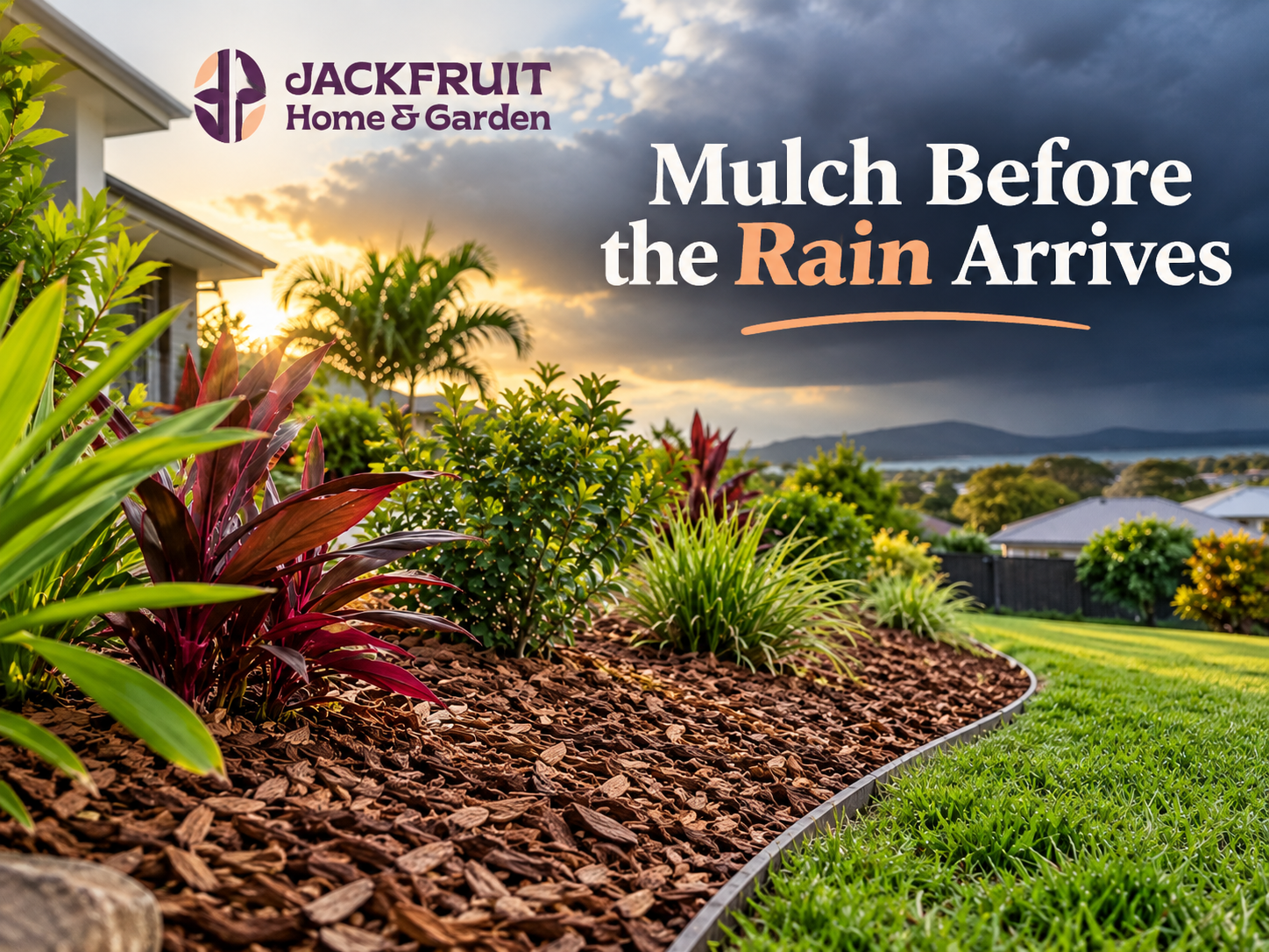 Get your mulch down before the wet season hits