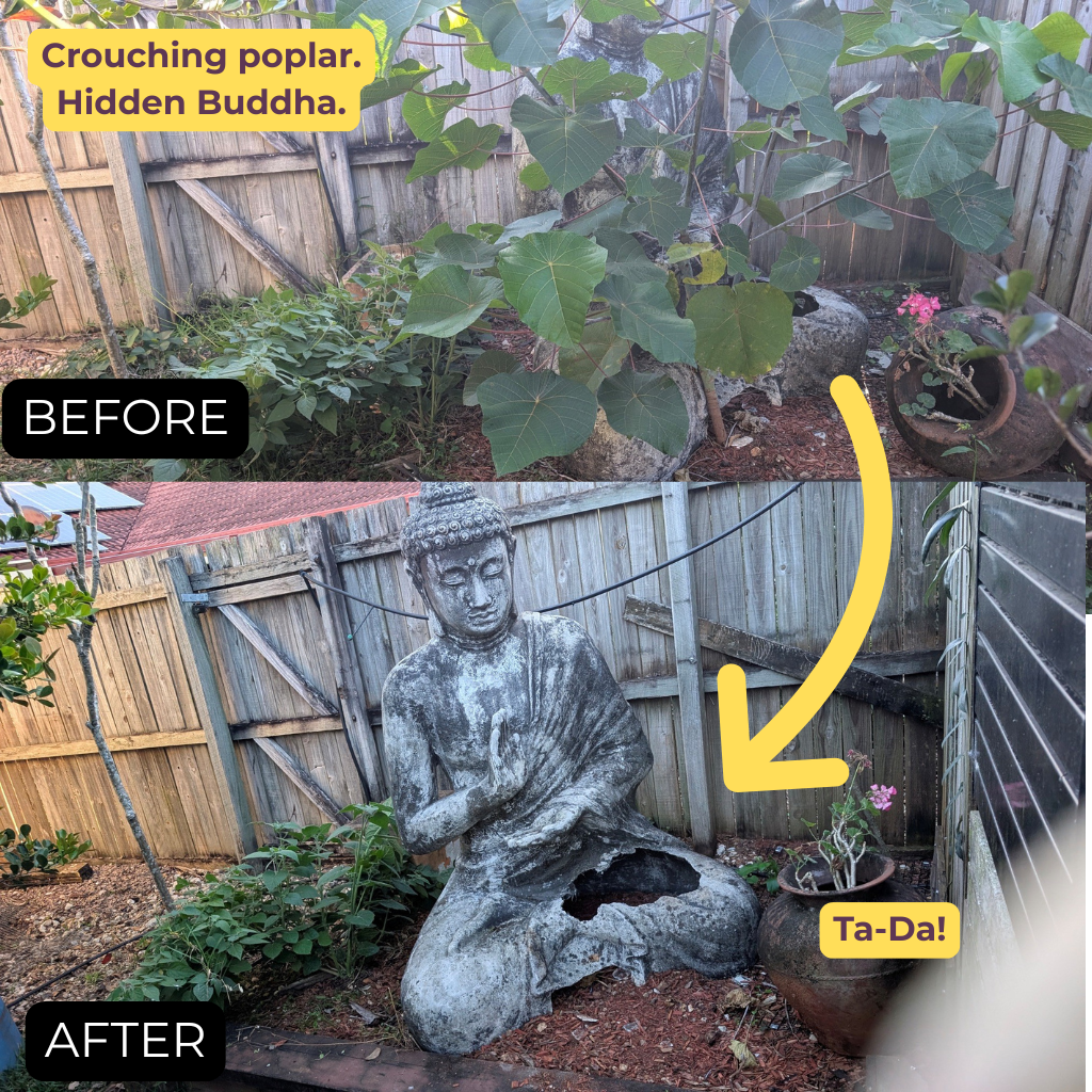 Exposed Buddha in garden | Bellmere