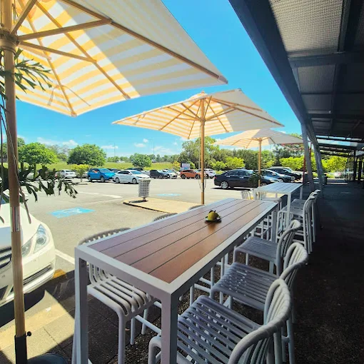Outdoor seating at a local Burpengary cafe